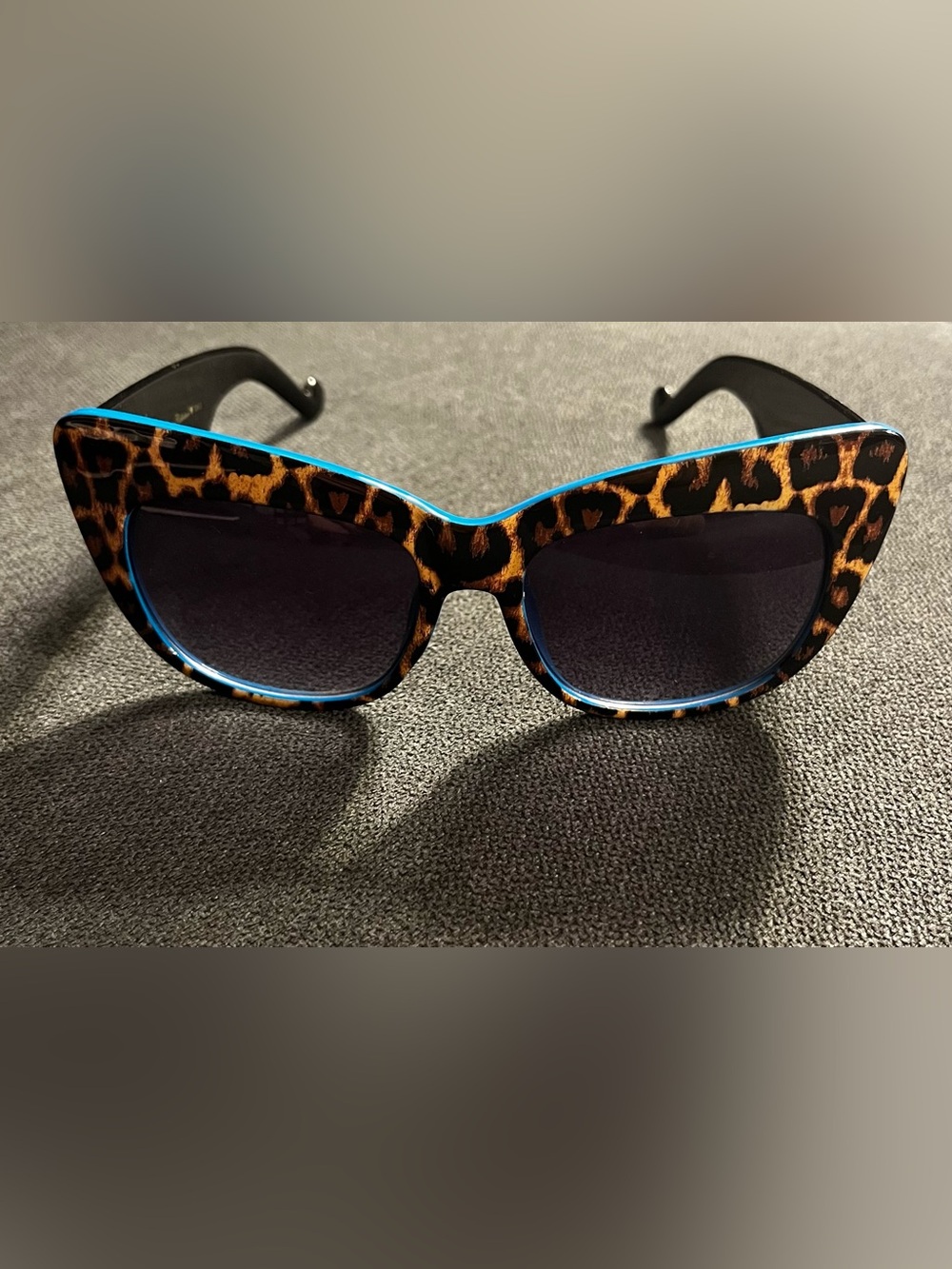 Leopard Print Cat-Eye Sunglasses